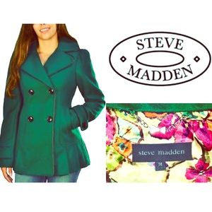 Steve Madden green peacoat